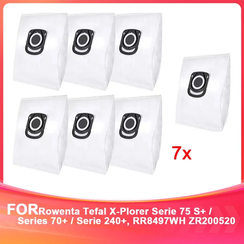 For Rowenta Tefal X-Plorer Serie 75 S+ / Series 70+ / Serie 240+, RR8497WH ZR200520,Vacuum Cleaner Accessories Dust Bag