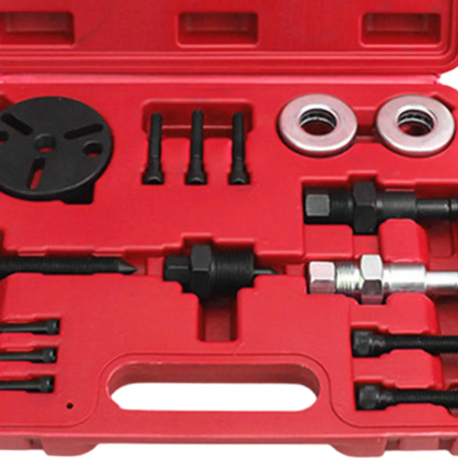 A/C Compressor Clutch Rebuild Removal Tool Set Comprehensive Clutch Puller Organized Tool Set for Vehicles Air Conditioning