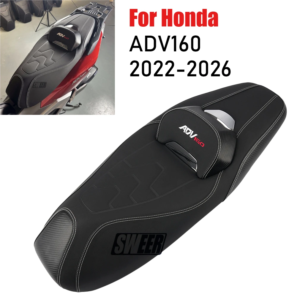 For Honda ADV160 ADV 160 2022-2026 Motorcycle Seat Modified Cushions Soft Comfortable One Piece Seats Accessories