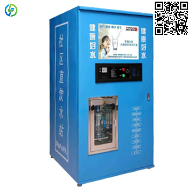 

Customized Commercial 400G Automatic Water Refill Unit Reverse Osmosis Full Polyurethane Foam Material Water Vending Machine