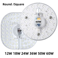 NEW LED Ring PANEL Circle Light 60W 50W 36W 24W 18W 12W LED Round Ceiling board circular lamp board AC220V 230V 240V LED light