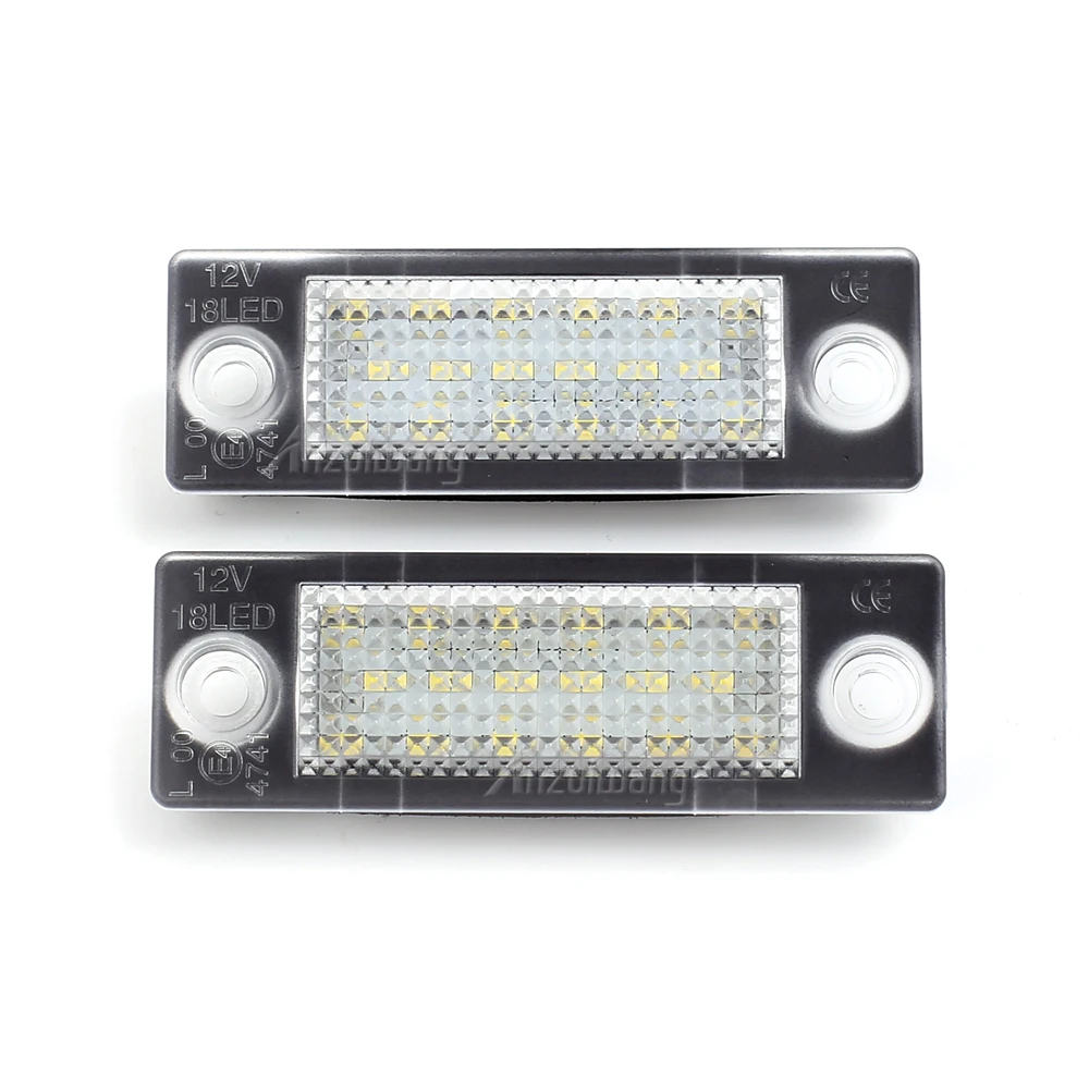 2x LED Number License Plate Light Lamps For VW Caddy MK3 Jetta Golf Plus Syncro MK5 Passat B5.5 B6 Touran MK1 Transporter T5 T6