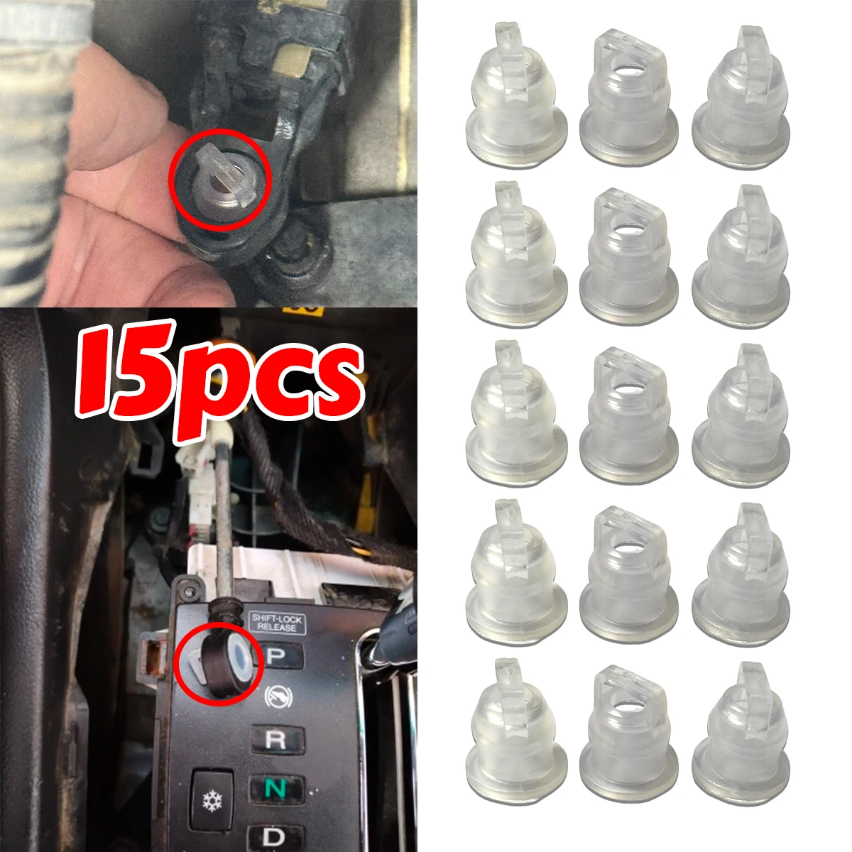 

15pcs For Opal Antara 2006- Chevrolet Epica 2006-2011 Orlando Captiva Gear Shift Cable Bushing Auto Gearbox Line Rubber Sleeve