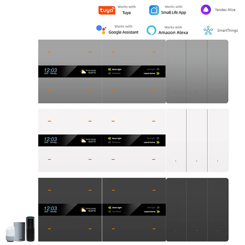 Tuya zigbee scene control 4-button human body induction smart switch remote control smart home temperature switch remote control