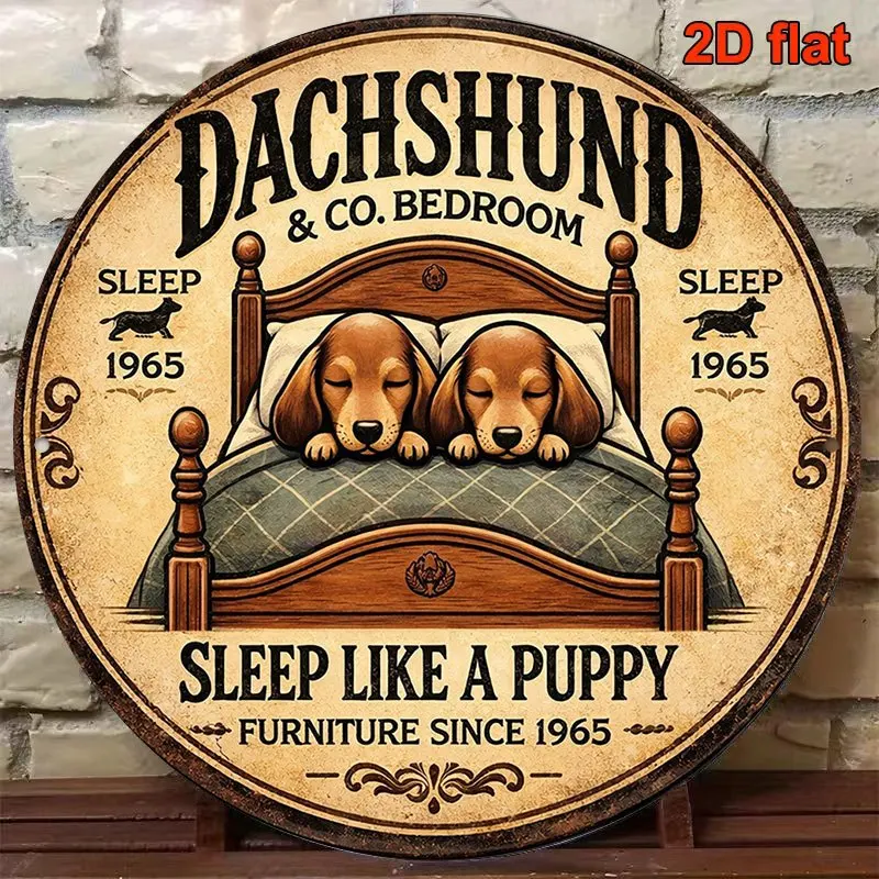2D Flat, 1pc 8x8in/20x20cm 2D Flat Round Sign, 