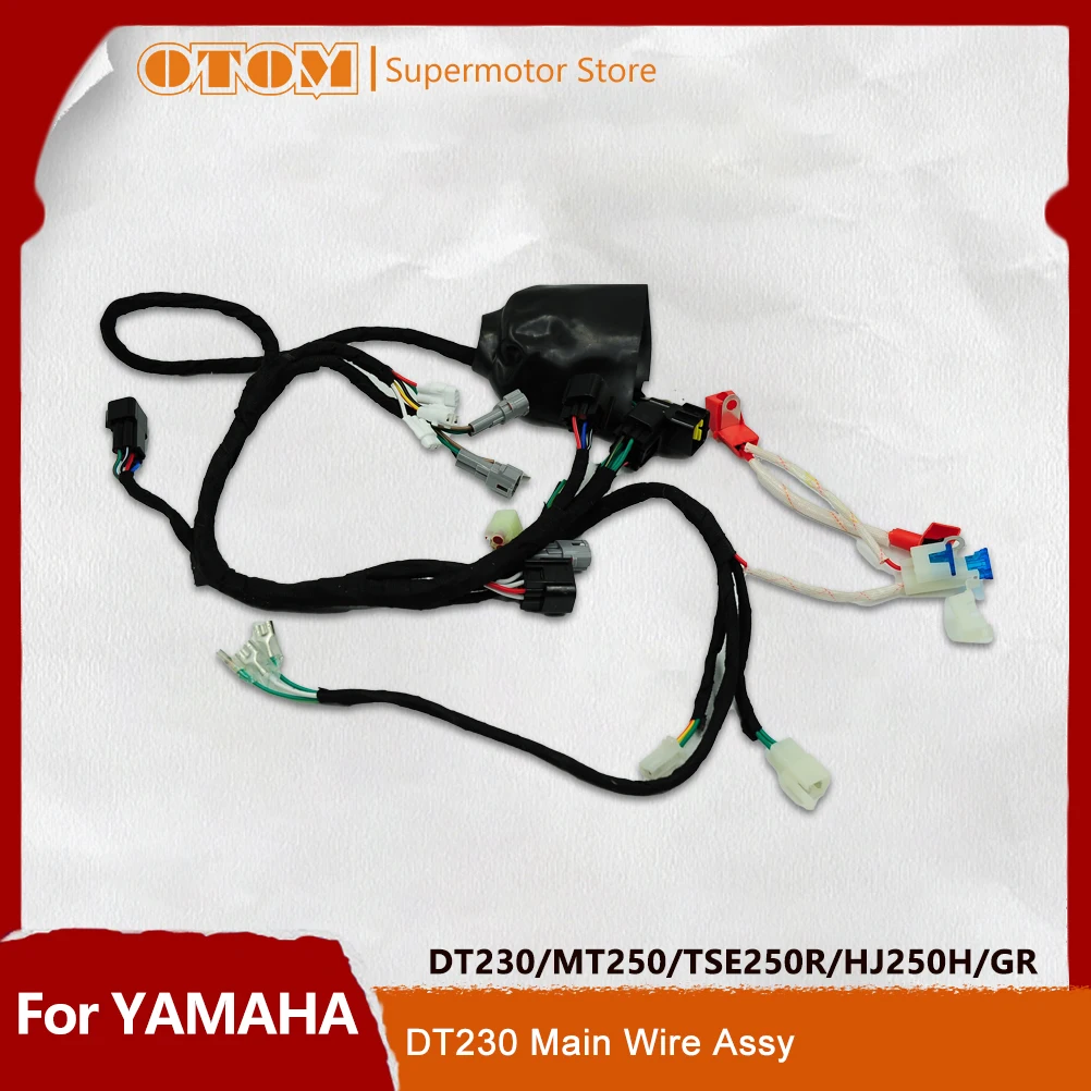 Motorcycle Accessories Main Wire Assy Electrical Wiring Harness Cable For YAMAHA DT230 LONCIN MT250 HENGJIAN HJ250H KT250 GR8