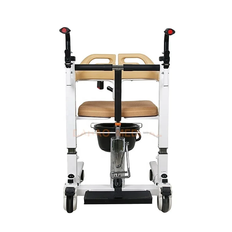 Home Use Elderly Care Hydraulic Old Man Patient Medical Commode Shift Transfer Lift Chair For Car Bedside