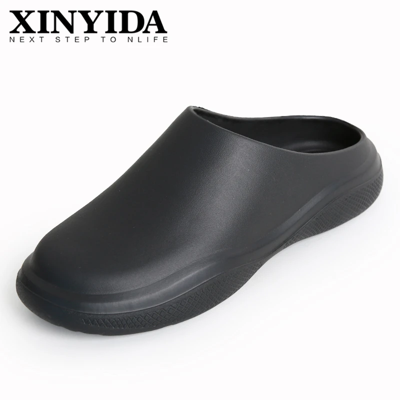 

2023 Unisex Kitchen Chef Slipper Slip On Breathable Garden Shoes Lightweight Thick-Soled Garden Clogs For Men Women Size 36-45