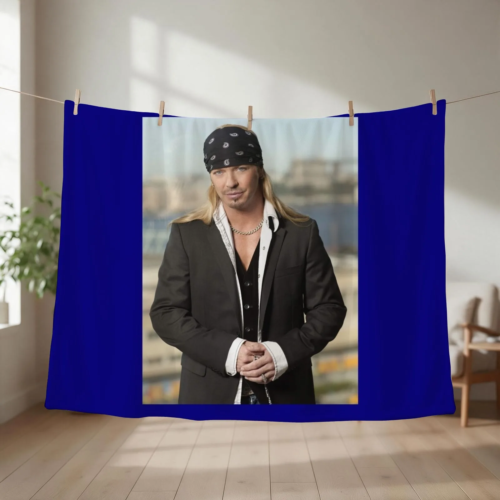 Backwaters lands Bret Michaels Poster Art Design Throw Blanket couch cozy soft plush fuzzy picnic outdoor blanket