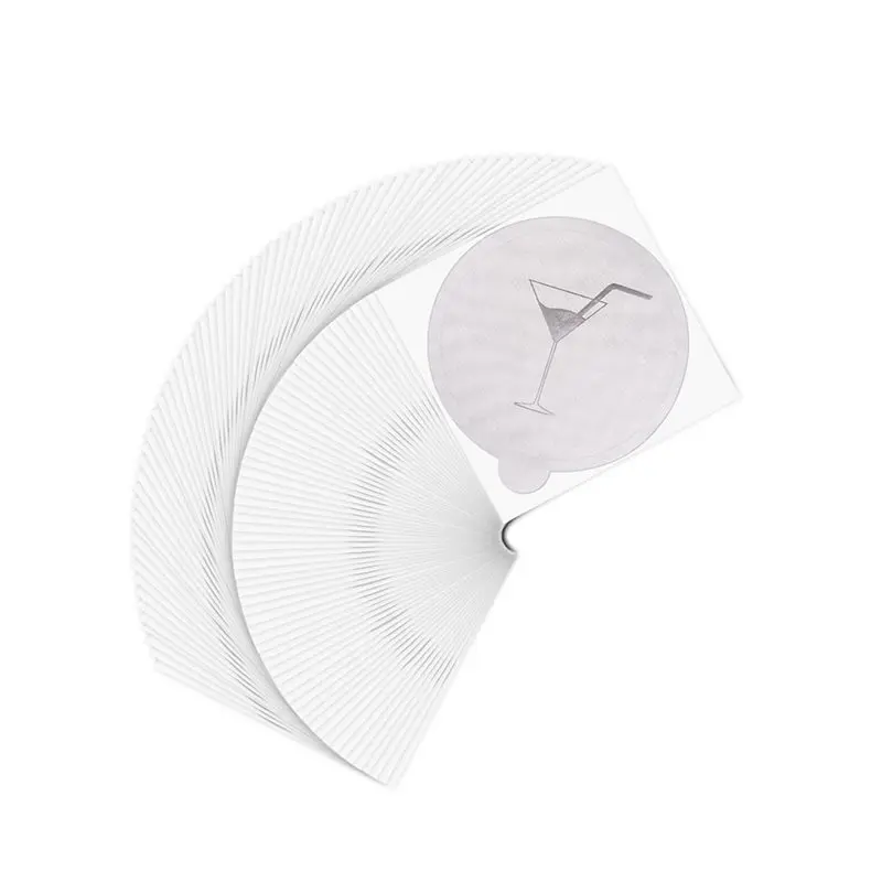 AB34-Protective Drink Cap 50 Pack, Covers For Alcohol Protection, Keeps Unwanted Items From Getting Into Cups