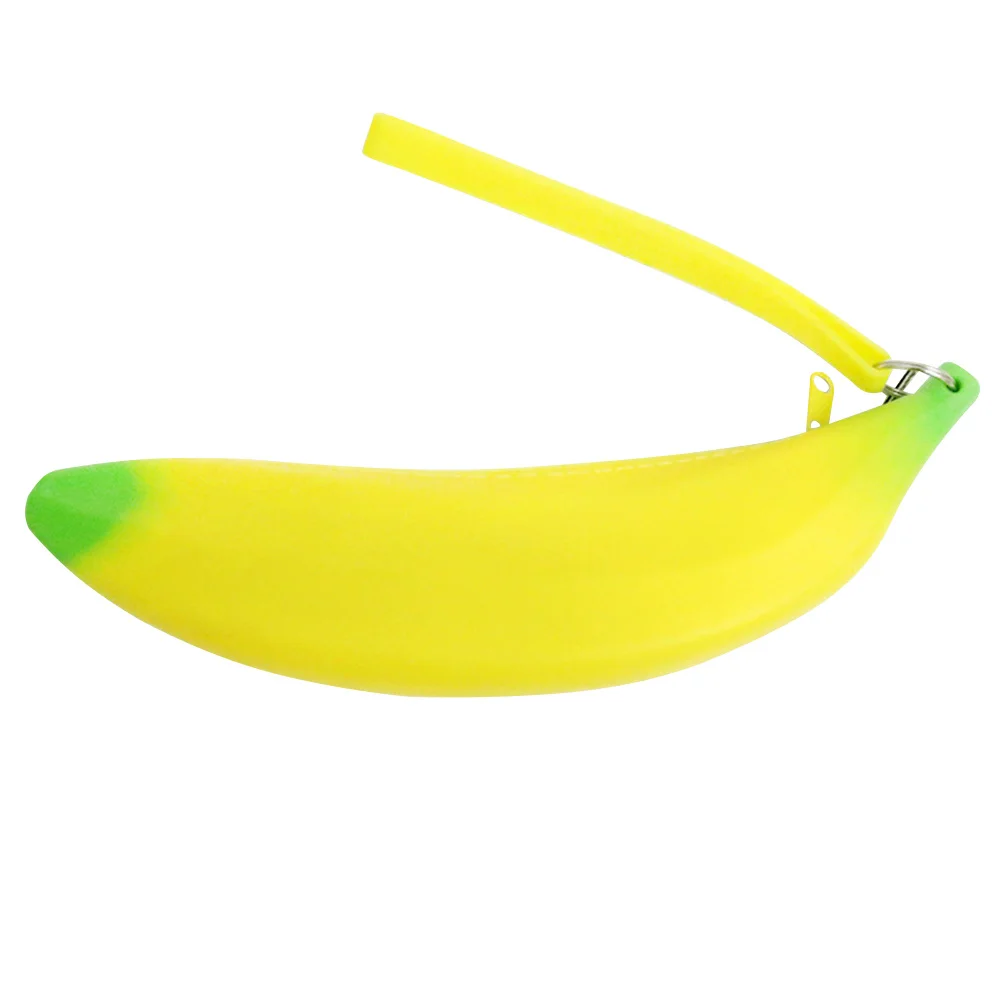 

1Pcs Silicone Banana Pencil Case Waterproof Soft Flexible Pencil Bag Stationery Storage Pouch for School Office Creative