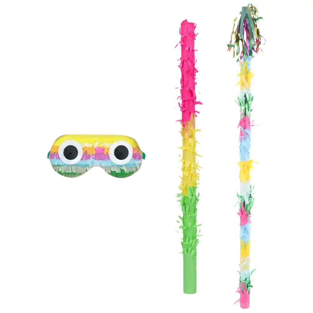 Juego de palos de piñata para decoración de fiesta de cumpleaños, juguete para niños, celebración de Festival, accesorio de actividad de juego divertido, 1 Juego