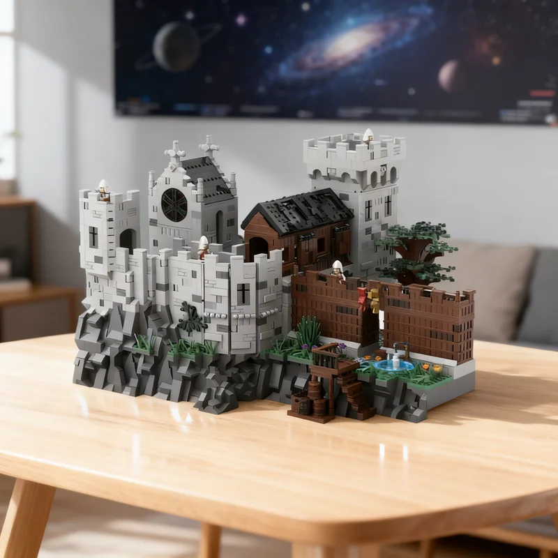 

5215pcs MOC Medieval NO PARTS Custom building Castle Model Building blocks Architecture Christmas gifts toy idea Education DIY