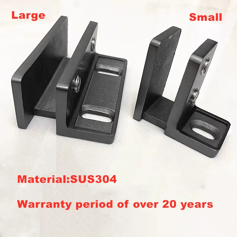 

Non punching precision cast 304 stainless steel shower room bathroom partition glass fixed clip angle clip bracket(SJ-5037M)