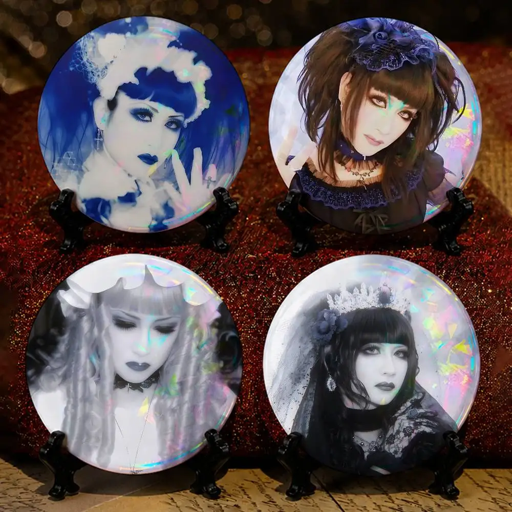 Malice Mizer Visual Kei Rock 25mm 75mm 44mm 58mm 32m Coin Badges Personalized Handmade Round Brooches Pins Accessory