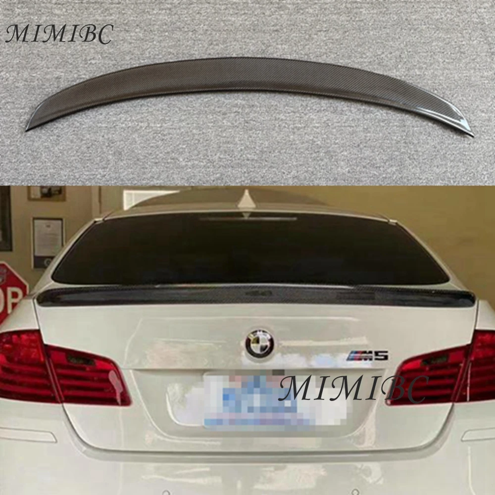 

FOR BMW 5 Series F10 F18/F10 M5 Sedan 3D Style Carbon fiber Rear Spoiler Trunk wing 2009-2017 FRP Forged carbon