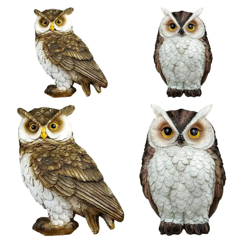 

Modern Owl Statue Decoration Store Home Office Desk Shelf Figurine Ornament