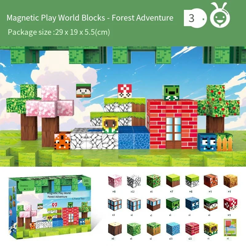 Childhood Unlimited My Magnetic World Forest Adventure Magnet toy assembly children's puzzle diorama gift