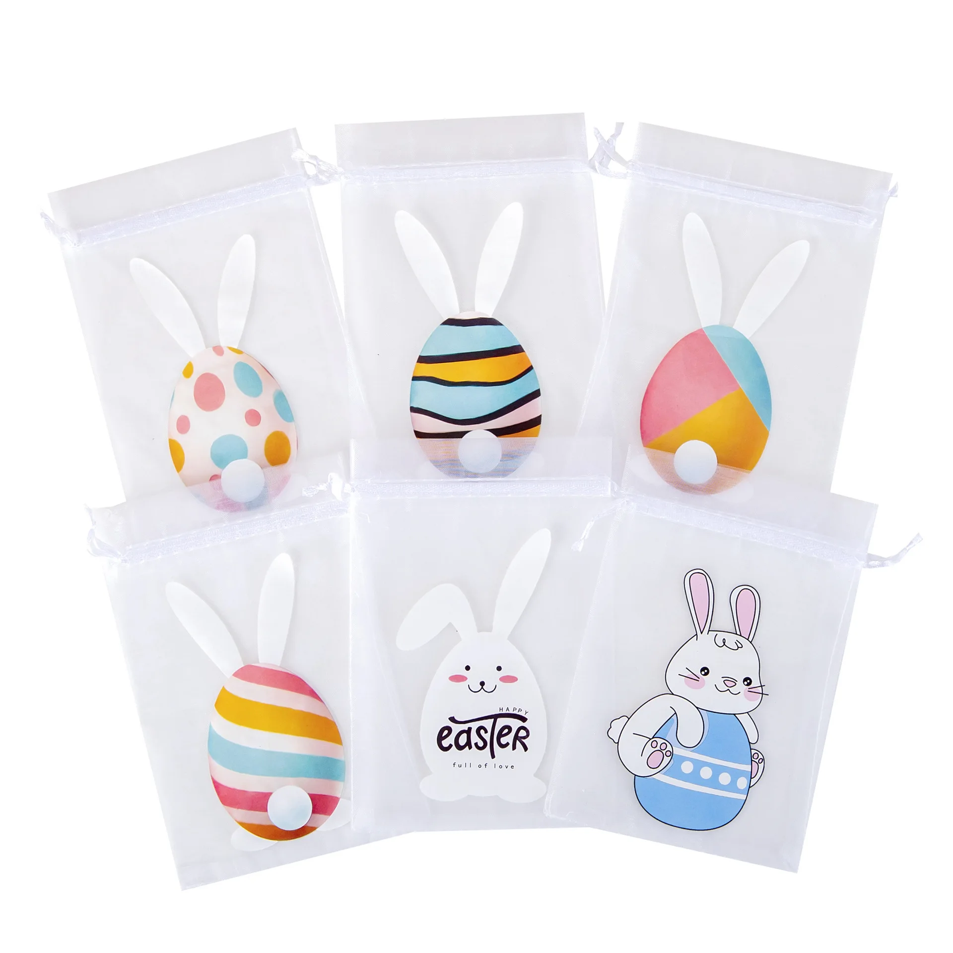 

20 шт. Пасхальный подарочный пакет, карман на шнурке, сумка для хранения подарочной упаковки конфет и пасхальных яиц. Упаковка подарочной коробки