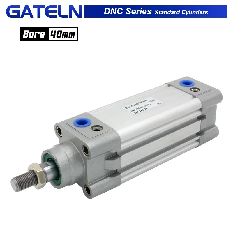 DNC40 Series Aluminum Standard Air Cylinder DNC-40-100-PPV-A Double Acting Pneumatic Cylinder  DNC-40-200-PPV-A