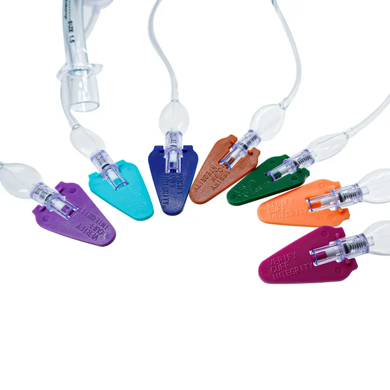 BamuCare 6PCS/7PCS Disposable PVC Laryngeal Mask หน้ากากกล่องเสียงปราศจากเชื้อ Anesthesia การหายใจ Intubating หน้ากาก LMA