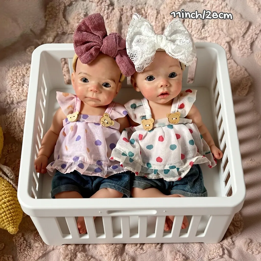 

Saskia 10 Inch Lifelike Silicone Doll Meadow Or Bettie Handmade Soft Touch Newborn Baby Girl For Choose