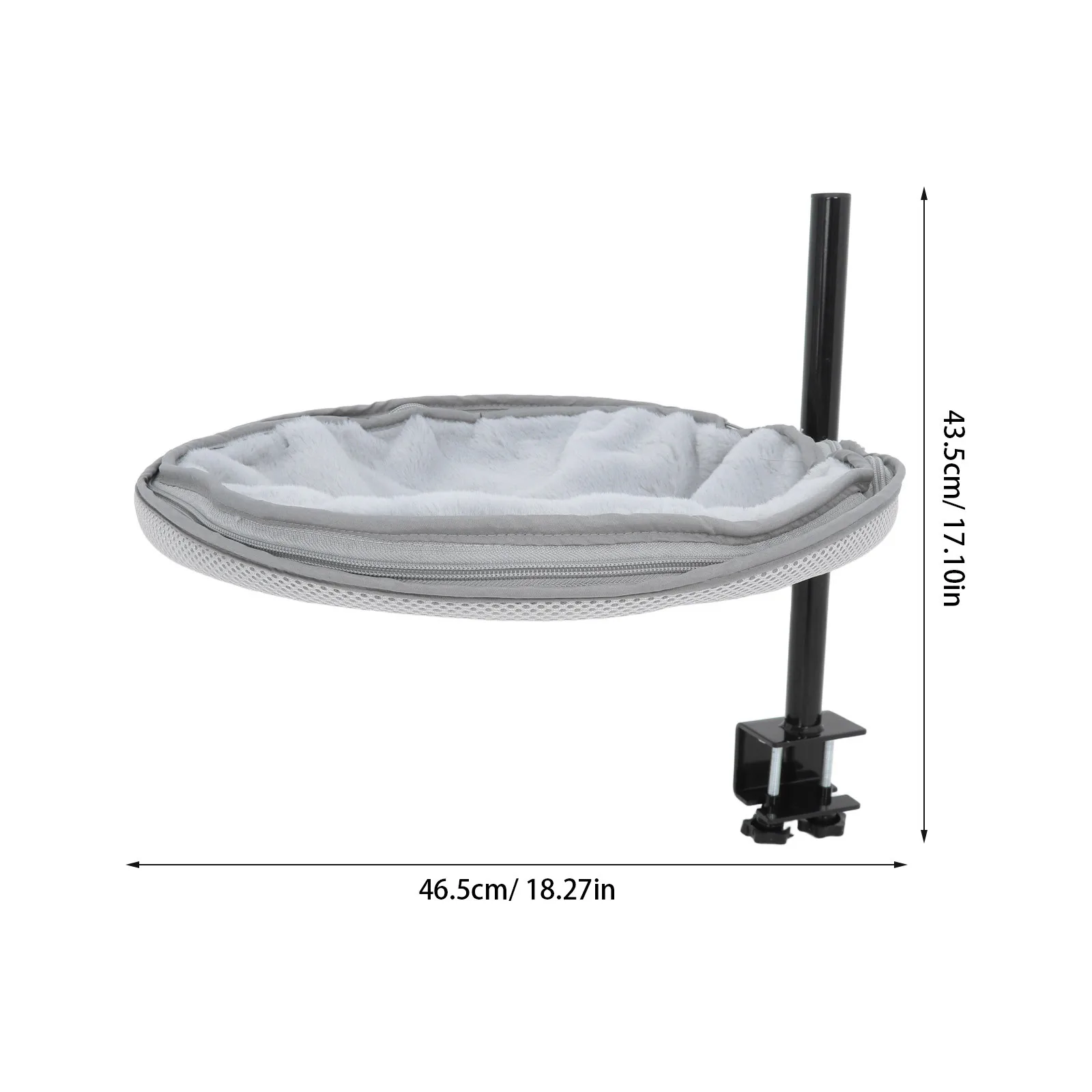 Lit pour chat de bureau 360 °   Hamac pour animaux de compagnie, rotatif, réglable en hauteur, peu encombrant, pour chaise de bureau, lit gigogne pour chat, Table d'appoint