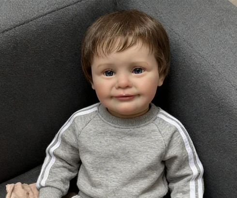 NPK 25'' Unfinished Large Size Reborn Zoe DIY Doll Kit Lifelike Already Painted 3D Skin Visible Veins Parts