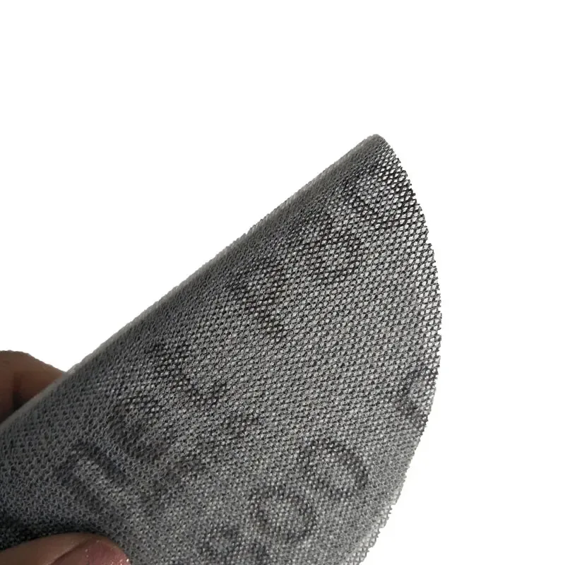 10/50 قطعة 6 بوصة ميركا شبكة جلخ خالية من الغبار الرملي أقراص مكافحة حجب الجاف طحن الصنفرة 80 إلى 800 حصى الرملي ورقة