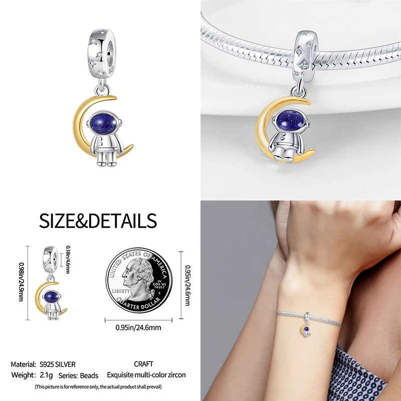 2023 Nieuw In Kleur Sterrenhemel Serie Charme Kralen Fit Pandora 925 Originele Bedels Armband Vrouwen Hanger Kraal Diy Sieraden Cadeau