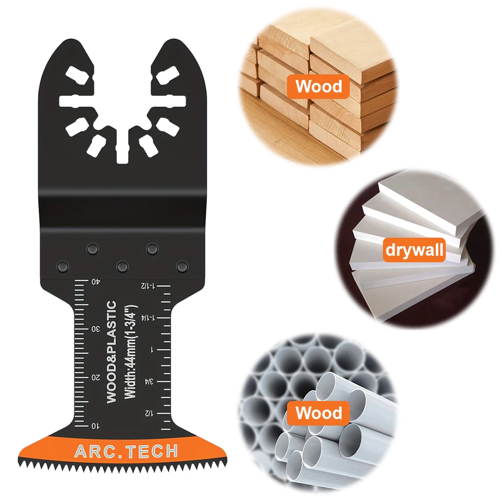 

50PCS Oscillating Saw Blade Multi Tools Blades Metal Curved edge Multitool Blades Sharp Wear Resistant Cutter Blade for Bosch