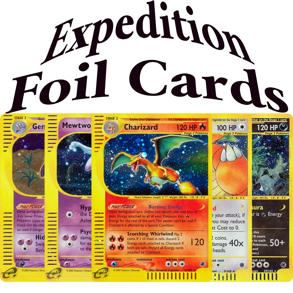 

Коллекционные карточки PKM Expedition (E1) Proxy Foil: Генгар, Чаризард, Мьюту, Драгонит, Тиранитар, Мю, Бластойз, Фералигатр, Алацам, Венусаур