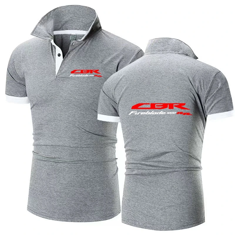 Motorcycle CBR 1000RR Polo Shirt Japan Motorbike CBR 1000 RR Fireblade Men T Shirts Women Hondaes T-Shirt Polos F1 TShirt 025