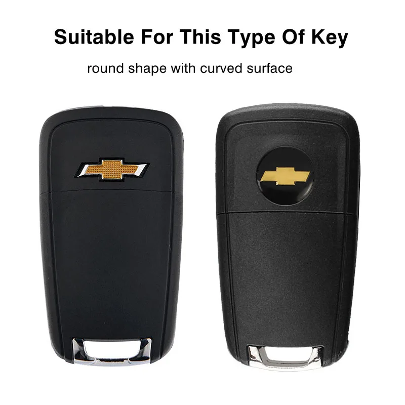 5Pcs Car Remote Key Emblem Sticker Aluminum Keys Decoration Decal For Chevrolet Cruze Spark Captiva Suburban Camaro Malibu