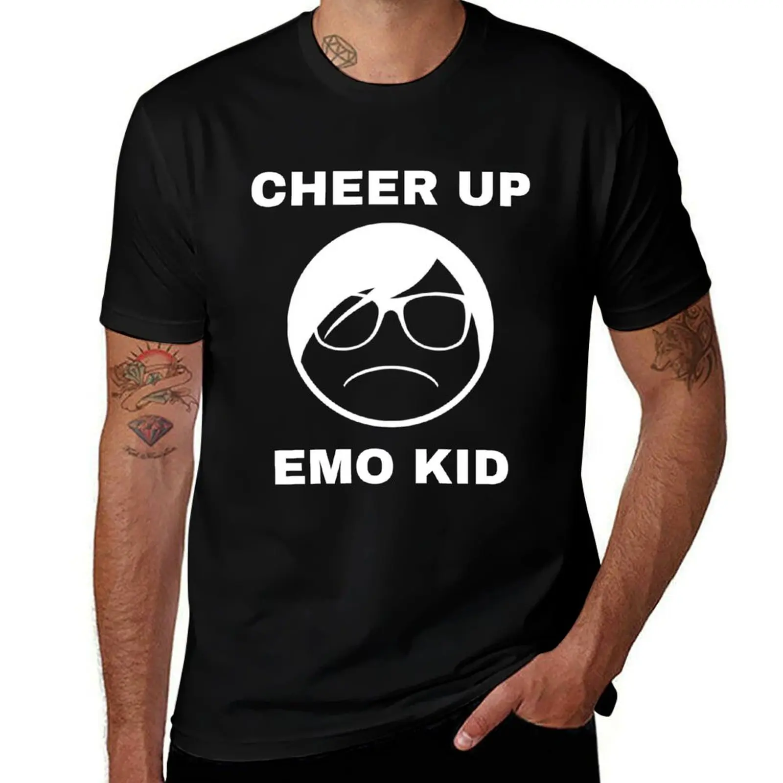 

Cheer Up Emo Kid T-Shirt Blouse man t shirt Louboutins t shirts for men
