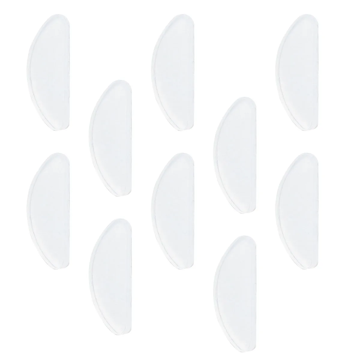 10 pz Naselli Antiscivolo Occhiali In Silicone Ponte Antiscivolo Bianco Autoadesivo Altezza Aumentare Montature In Plastica Occhiali