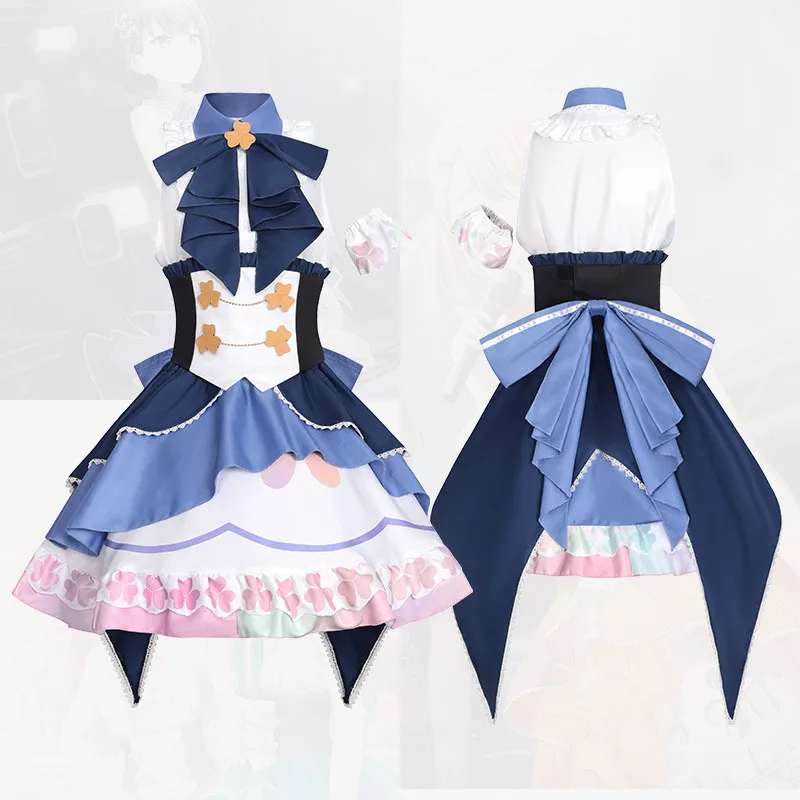 جديد المزيد من القفز تأثيري موموي ايري كيرييتاني هاروكا هينوموري شيزوكو هاناساتو مينوري تأثيري حلي لطيف فتاة لوليتا فستان