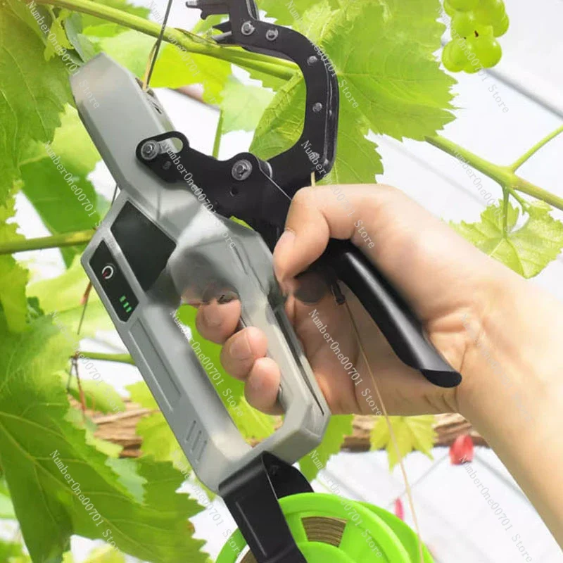 Hand-Held Electric Branch Binding Machine Vegetable Fruit Plant Stem Tying Tool Household Garden Grape Vines Automatic Strapper