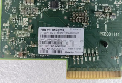 Adaptador Ethernet para placa de rede, conector CX4121A MCX4121A-ACAT, 25 Gbps, PCIE 01GR253