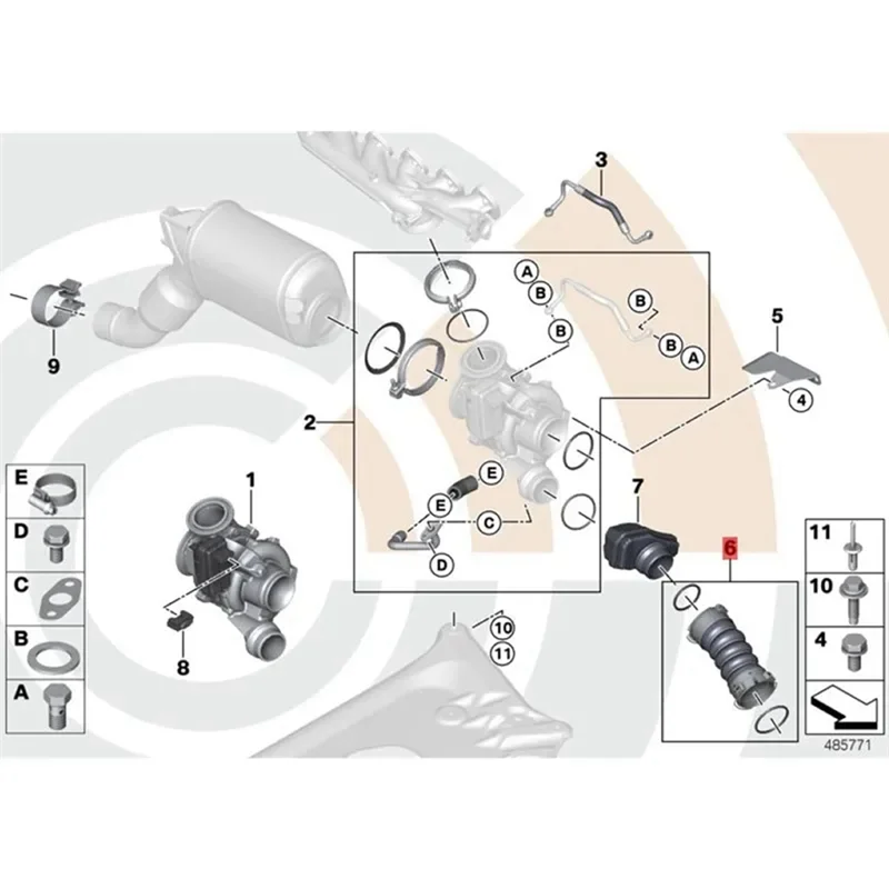 

Труба интеркулера двигателя автомобиля, турбо-шланг для BMW 5 7 серии F10 F07 F02, воздухозаборный шланг с турбонаддувом 11618513451, простой в использовании