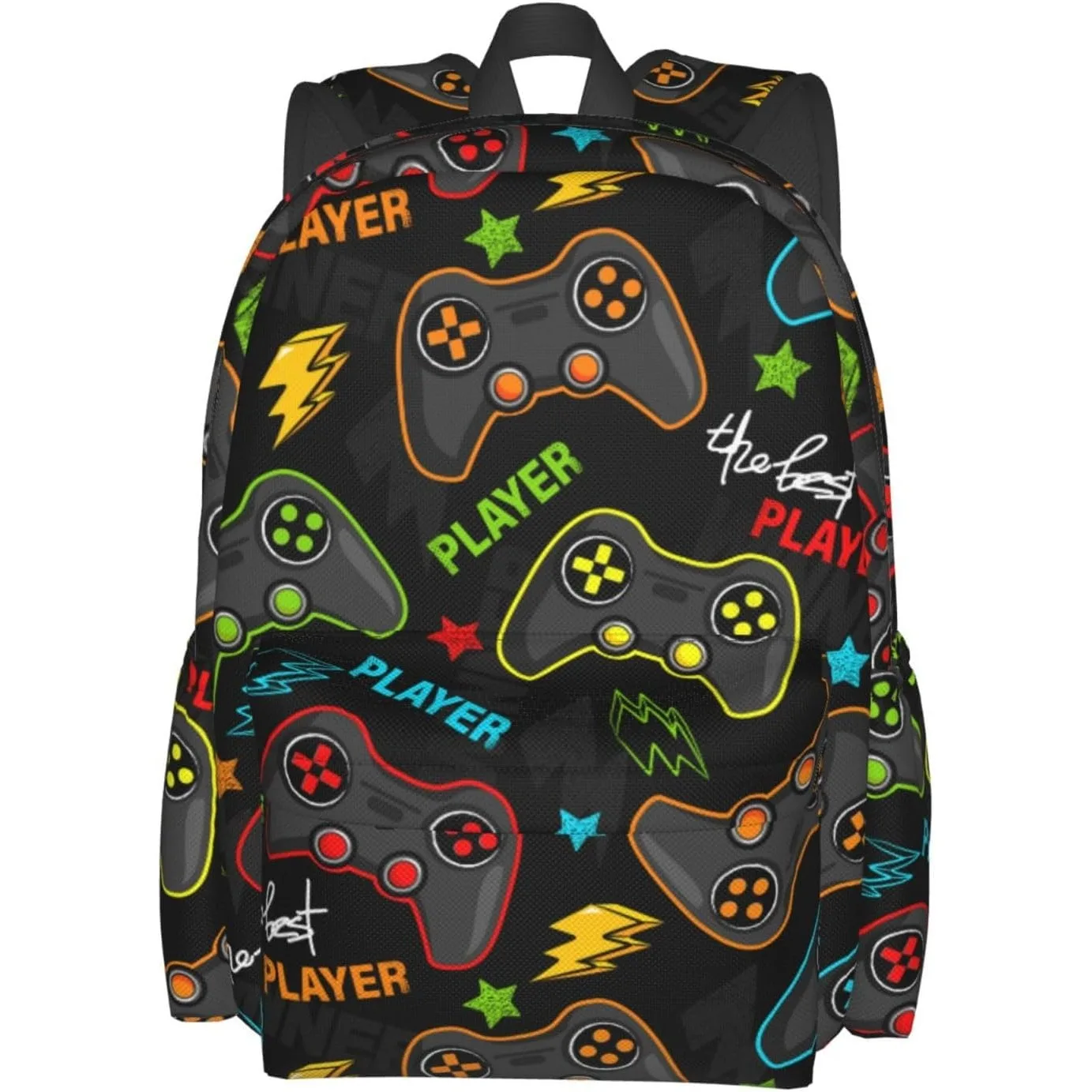 

Game Joysticks Laptop Backpack For Men Women, Gaming Theme Lightweight Daypack Bookbag For Daily Commutes Business Travel Hiking