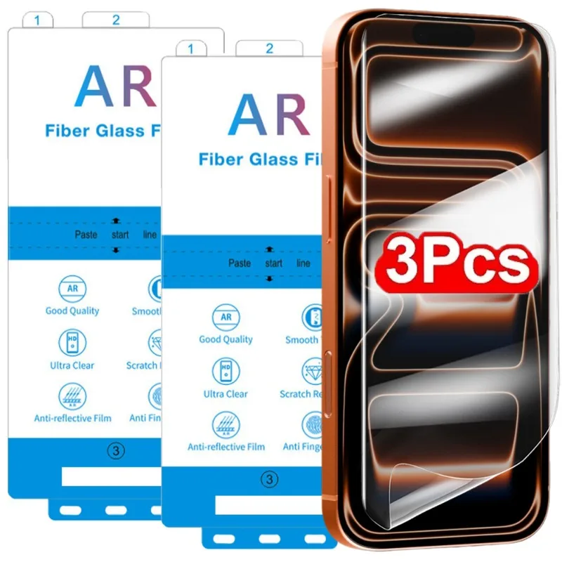 

Soft Hydrogel Film for iPhone 17 17Air 17Pro 17Pro Max Clear Screen Protector AR PET Protective Cover for iPhone17 Series