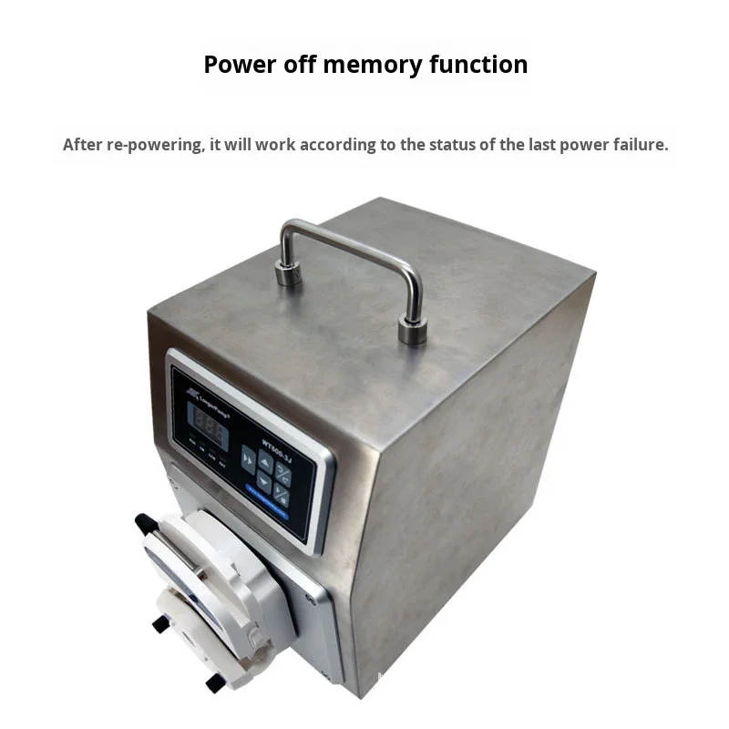 Langrids WT600-3J Peristaltic Pump OEM Stainless Steel 304 3L Industrial Liquid Dispensing Multi Channel Constant Flow 1 Year