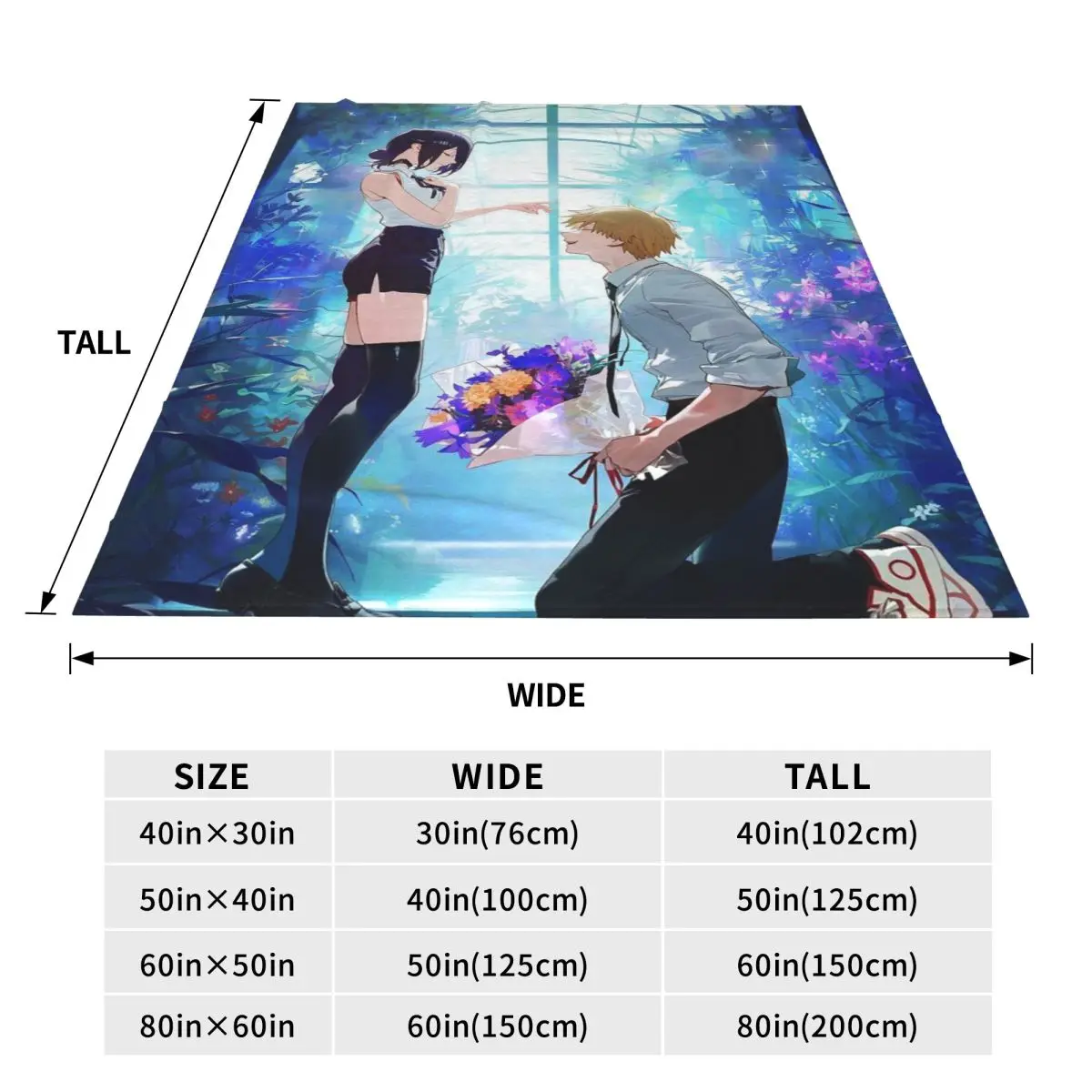 Chainsaw Man Anime Reze (13) Blankets Flannel Sofa Throw Blanket Super Soft for Home Bedroom Outdoor Throws Bedspread Quilt