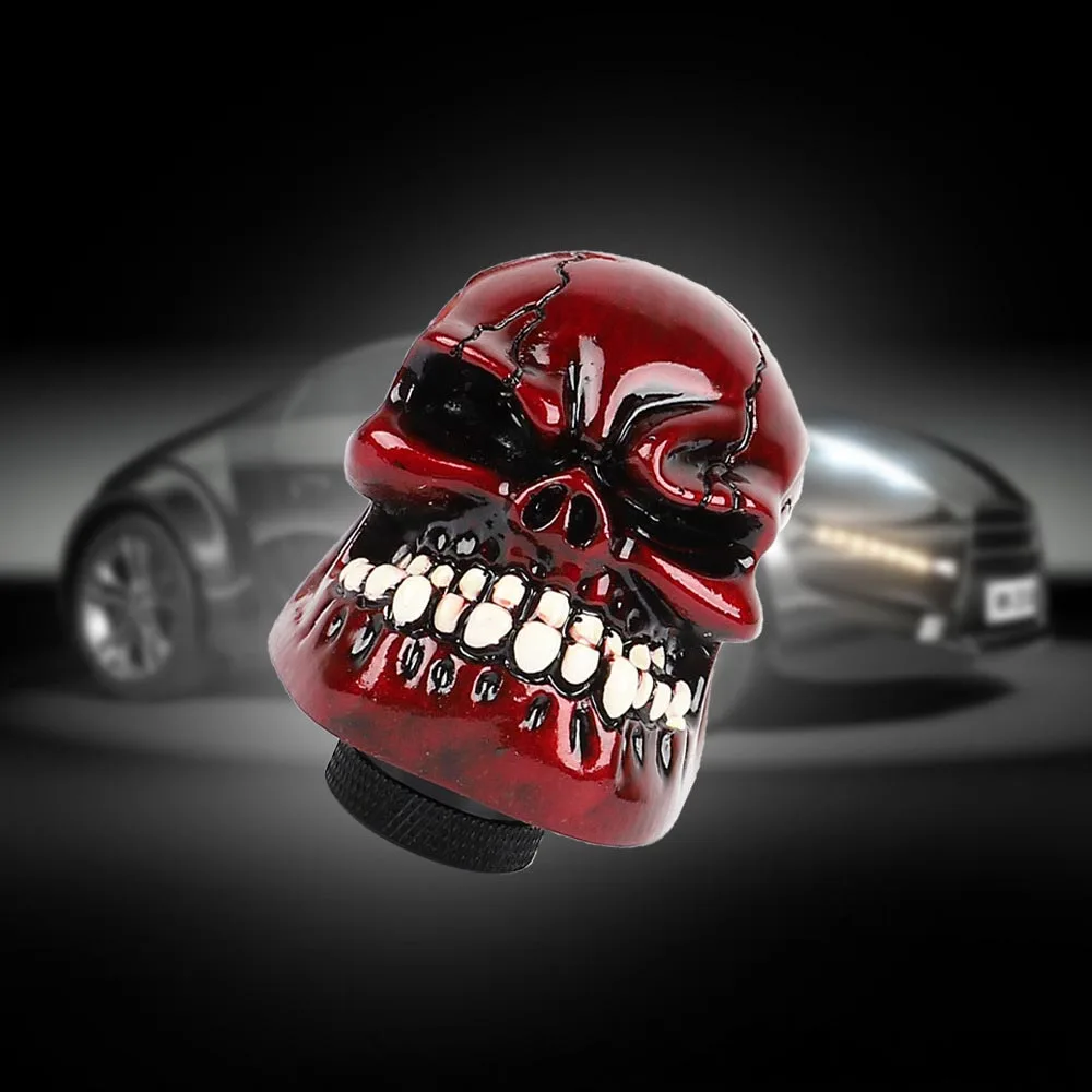 سباق الجمجمة والعتاد التحول المقبض الرياضة رافعة دليل رئيس والعتاد عصا نقل رئيس تعديل السيارات الملحقات #6