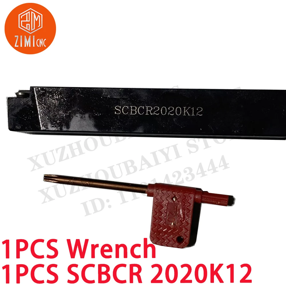 

1PCS SCBCR 2020K12 Cylinder Turning Tool Holder 75 degrees CNC Indexable tool rod for CCMT1204 Inserts metal lathe cutting tools