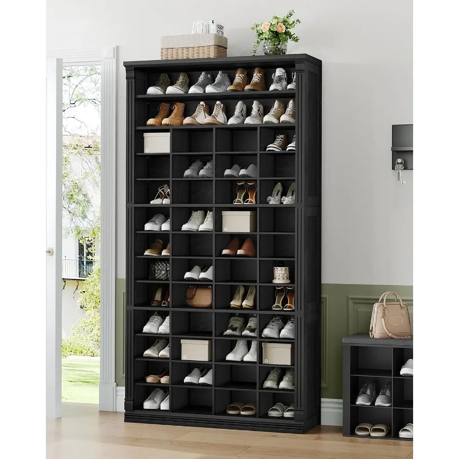 13 Tiers Shoe Storage Cabinet, Tall Shoe Cabinet with Cubby