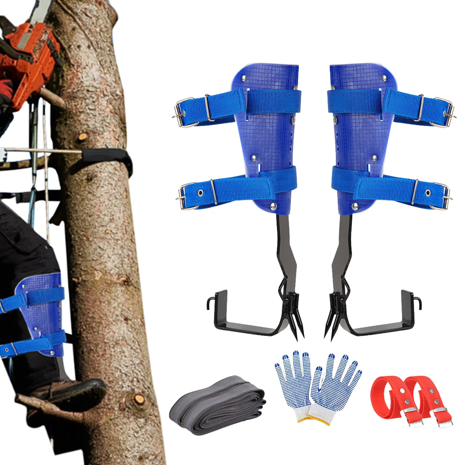 

Tree Climbing Gear Kit Climb Fast Non-slip Outdoor Camp Climbing Harness Falling Protection Safety Belt Rappelling Equipment