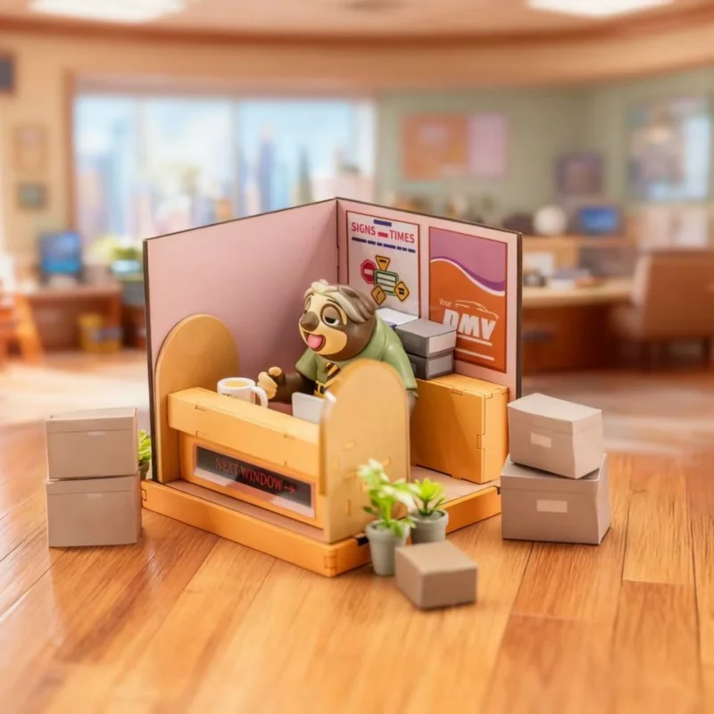 الأصلي Yuanye Fondjoy ديزني Zootopia لتقوم بها بنفسك البناء المشهد صندوق أعمى الجمعية لعبة مجسمة تحصيل الكرتون صندوق غامض ديكور