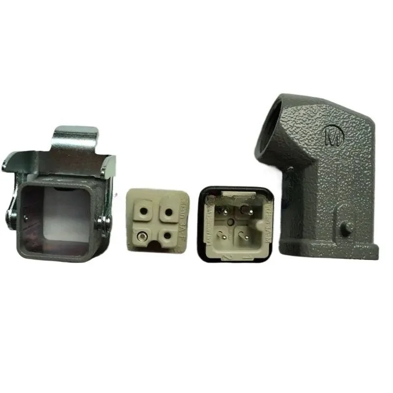 09200032611 3A-M Male Industrial Connector 3+1 Pins 10A Heavy Duty Cable Plug Replacement Accessories